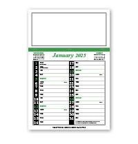 Green & Black Memo Calendar