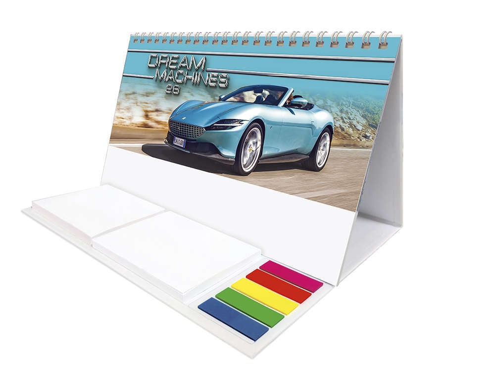 Dream Machines Note Station Desk Calendar