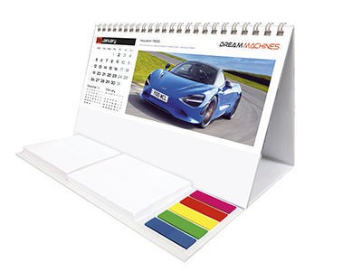 Dream Machines Note Station Desk Calendar