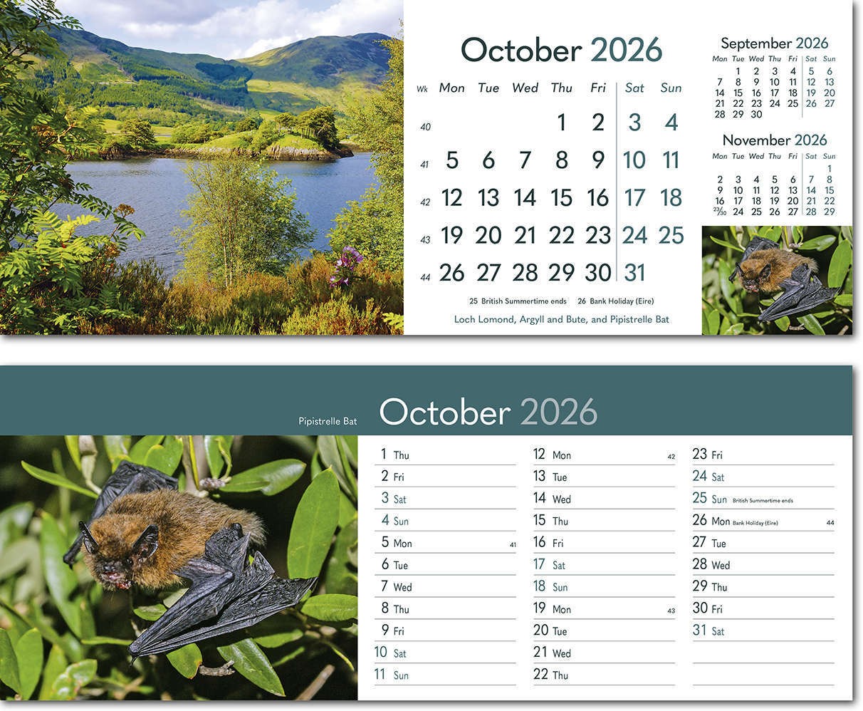 Rural Britain Task Station Desk Calendar