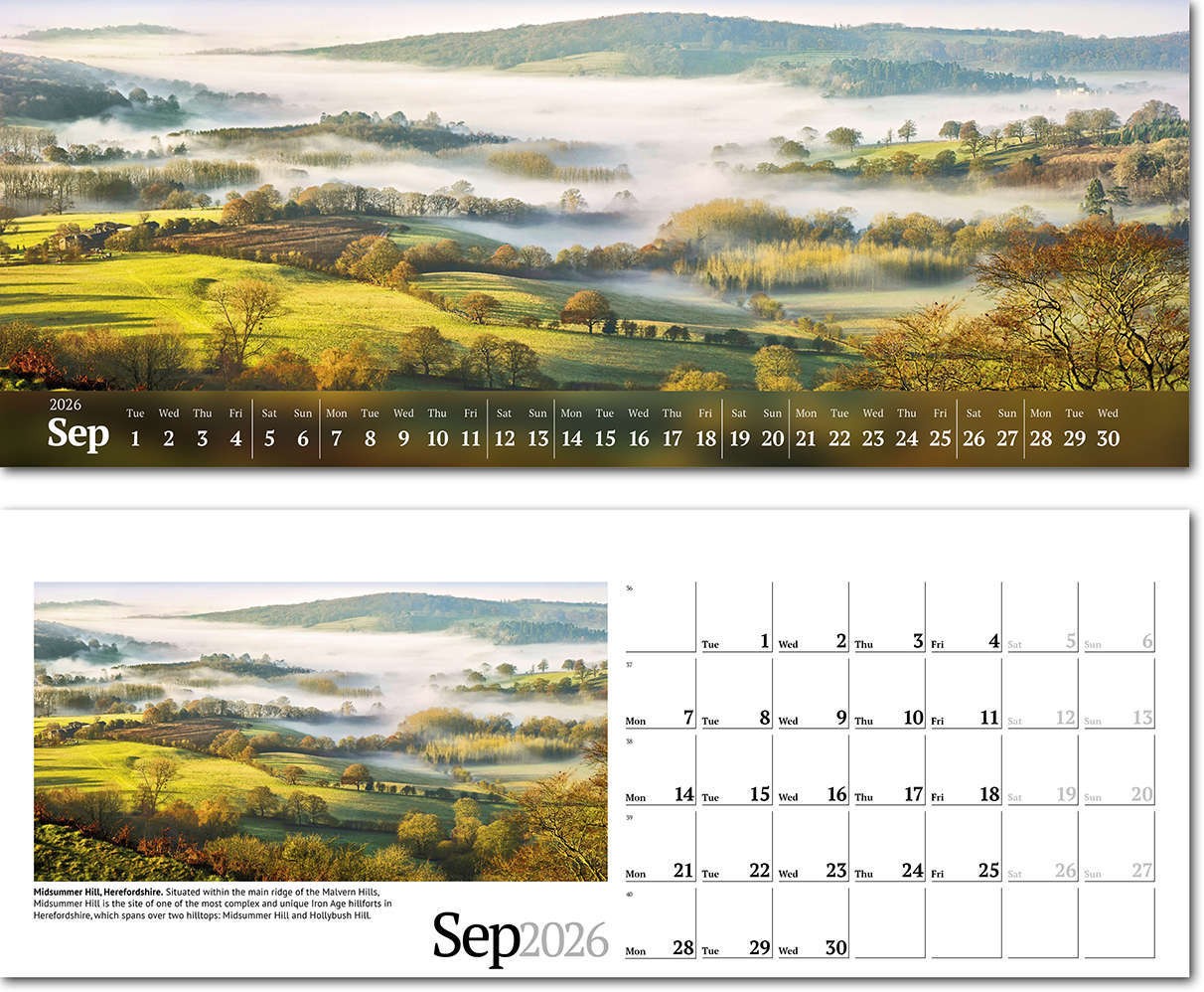 Wild Britain Task Station Desk Calendar