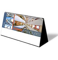 Iconic Structures Premium Lined Easel Desk Calendar