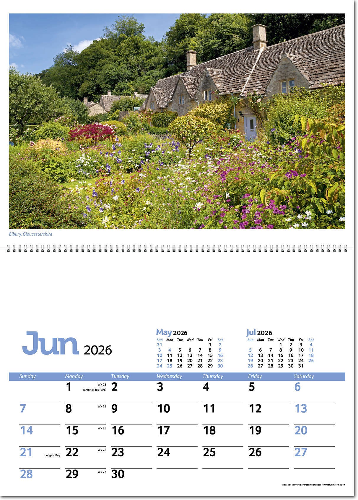 Beautiful Britain Postage Saver Calendar