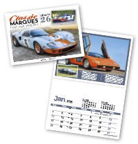 Classic Marques Past and Present Postage Saver Calendar