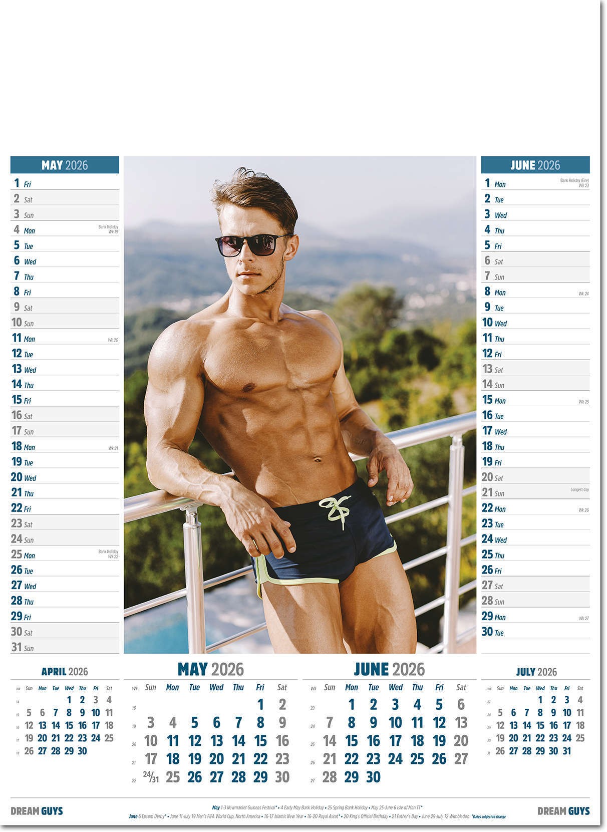 Dream Guys Calendar