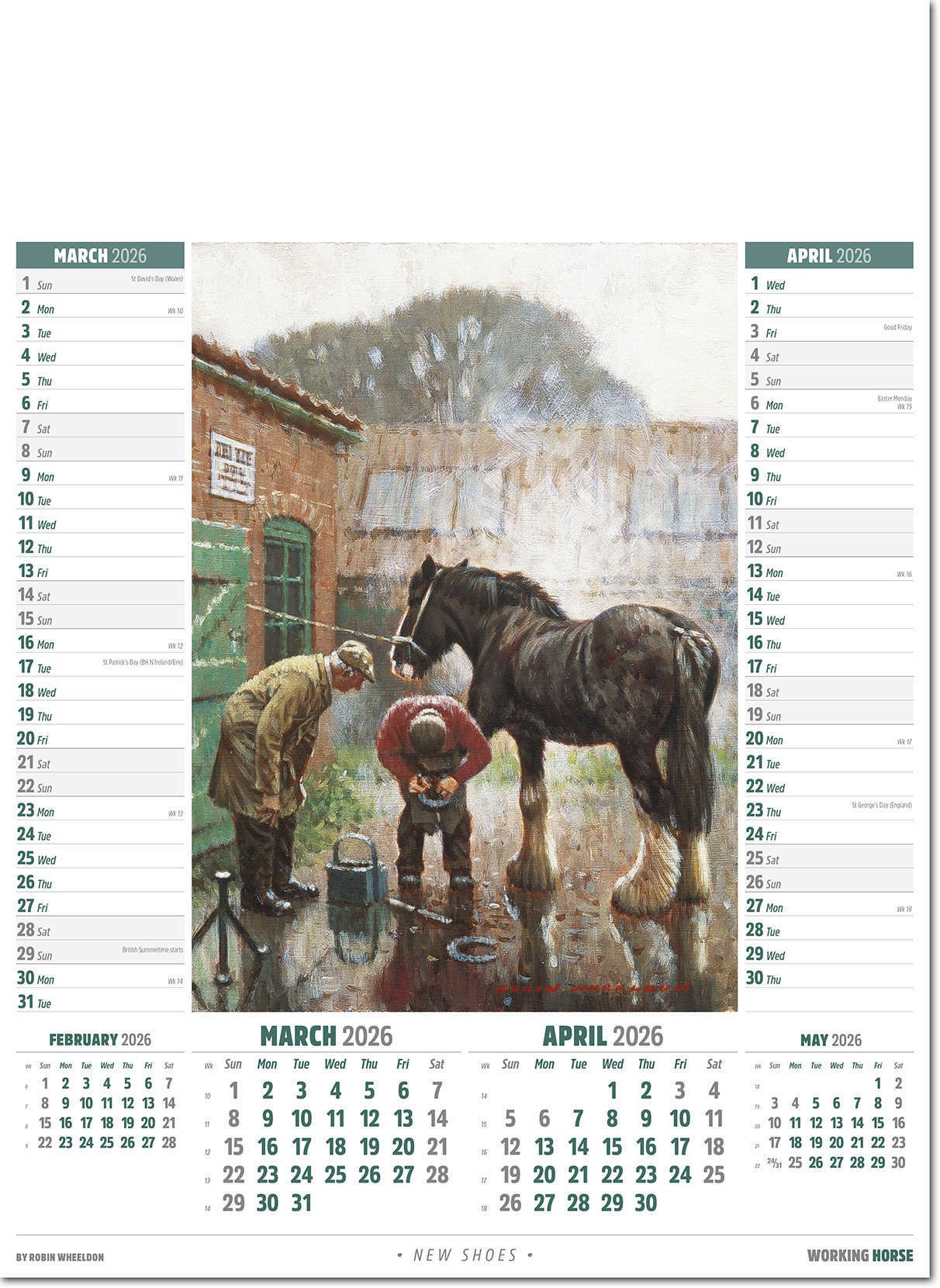 Working Horse Calendar