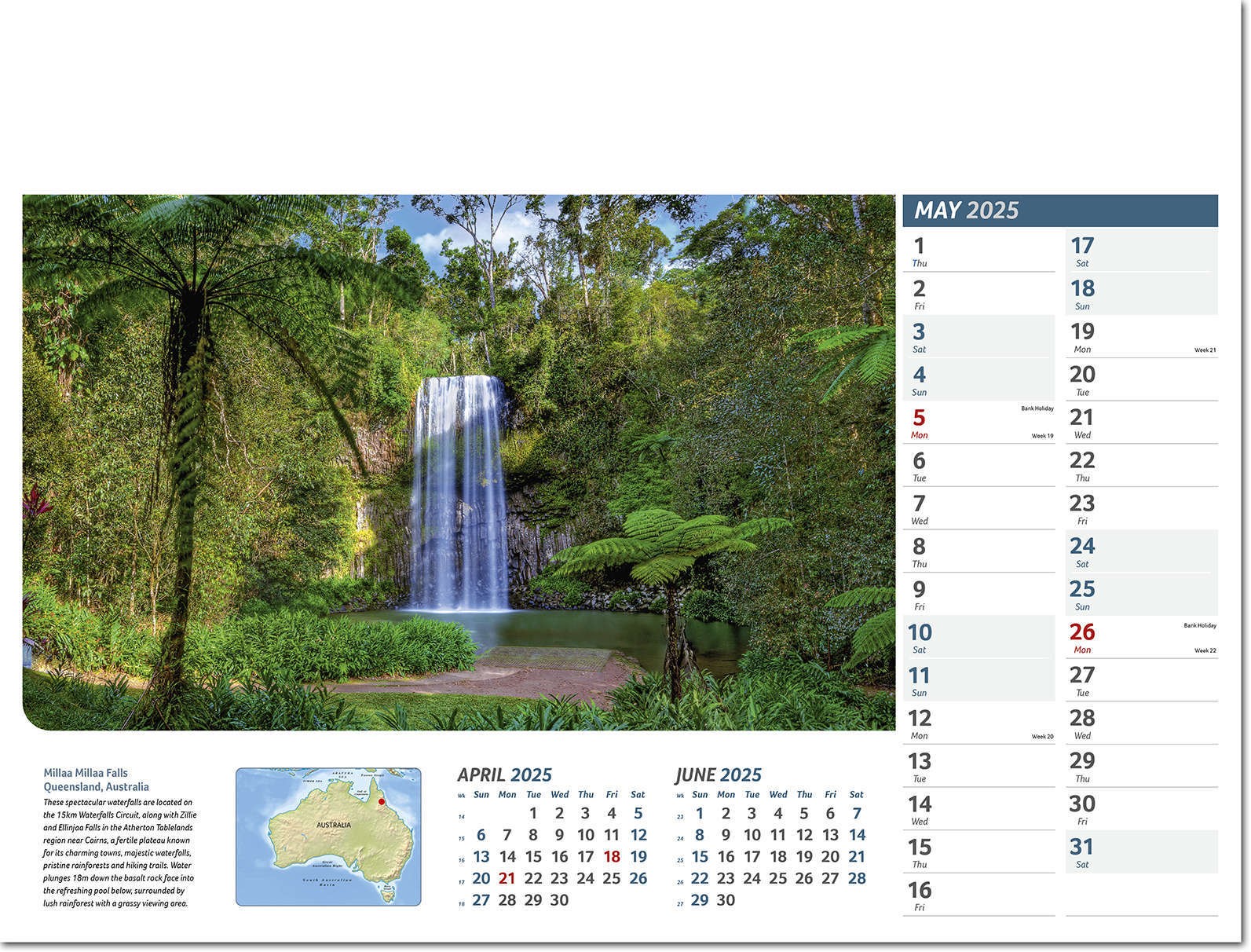 Destinations Wall Calendar