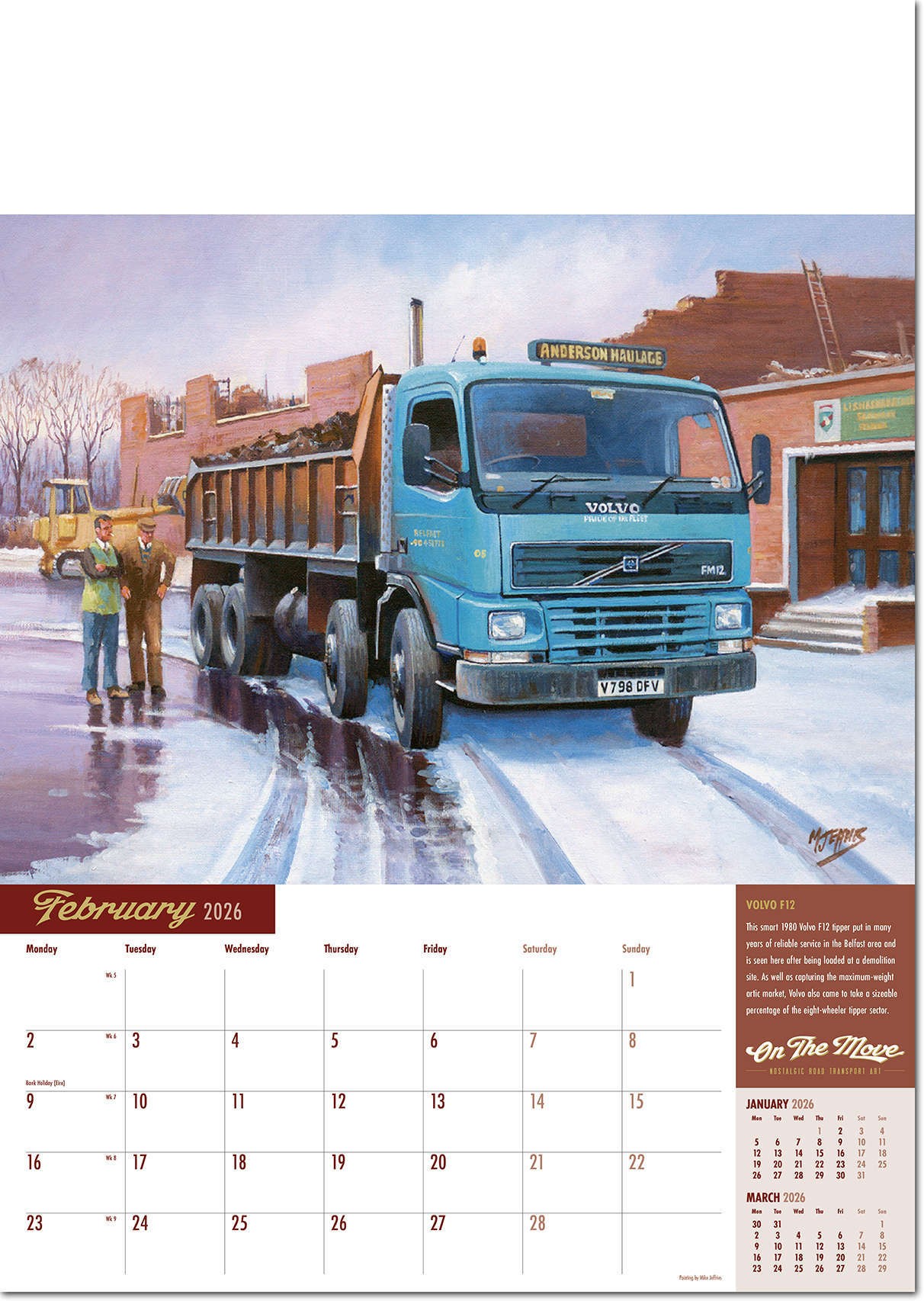 On the Move Wall Calendar